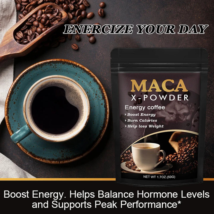 Beworths Maca Root Coffee – Natural Energy & Performance Support, Builds Strength, Enhances Focus – 100g