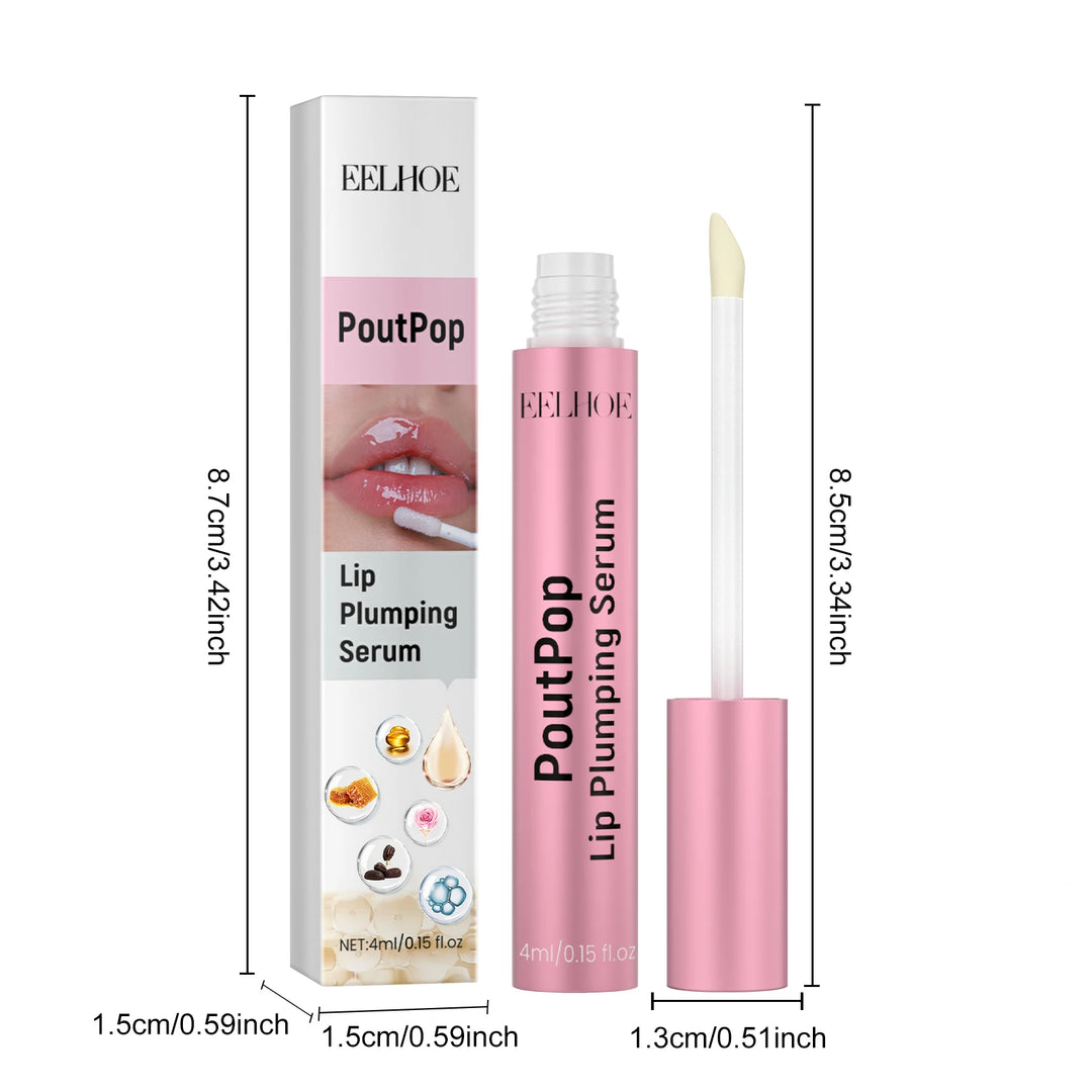 EELHOE Lip Enriching Essence – Plumps, Hydrates & Smooths – With Vitamin E, Jojoba Oil & Hyaluronic Acid – 4ml
