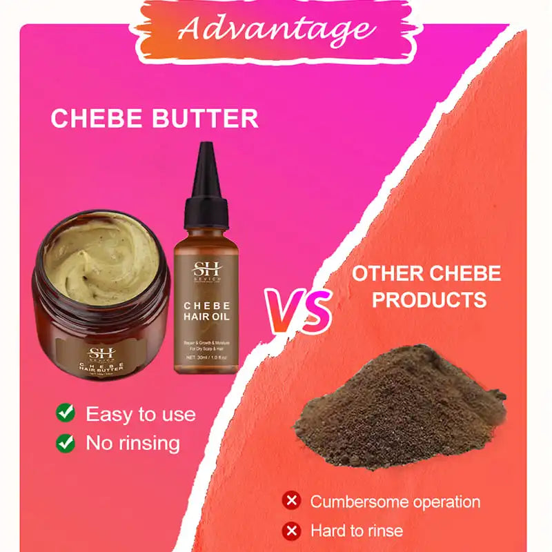Chebe PowerGrow Hair Revival Set – Anti-Breakage & Fast Growth Oil for Thicker, Stronger Hair