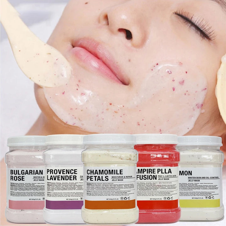 24K Gold & Rose Jelly Peel-Off Mask (650 g Combo)