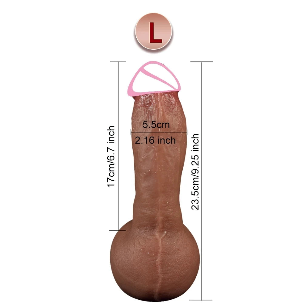 Pas Cu Pas Realistic Silicone Dildo – Soft, Lifelike Penis with Suction Cup for Hands-Free Pleasure
