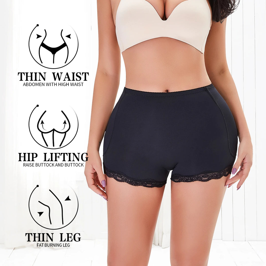 Padded Butt & Hip Shapewear for Women – Butt Lifter Panty with Removable Pads