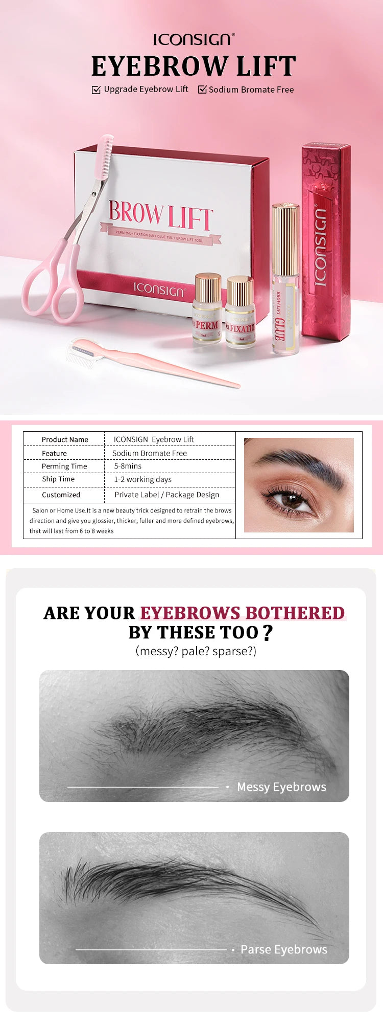 Brow Luxe Lift Kit – DIY Semi-Permanent Eyebrow Lamination System (45–60 Days Hold)