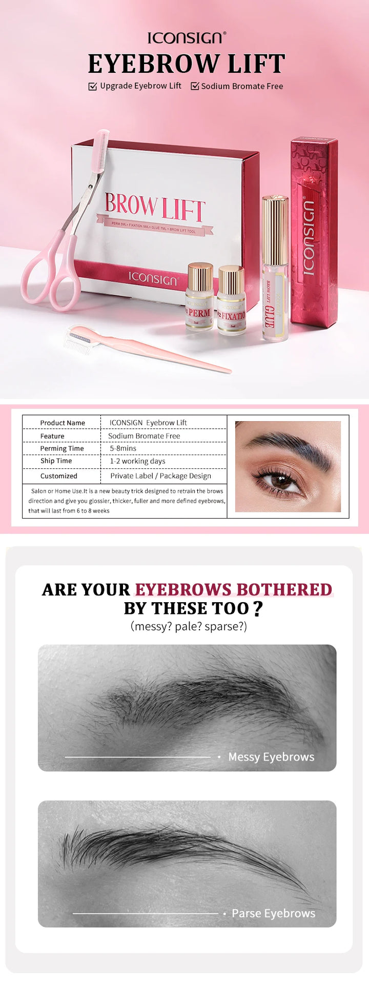 Brow Luxe Lift Kit – DIY Semi-Permanent Eyebrow Lamination System (45–60 Days Hold)