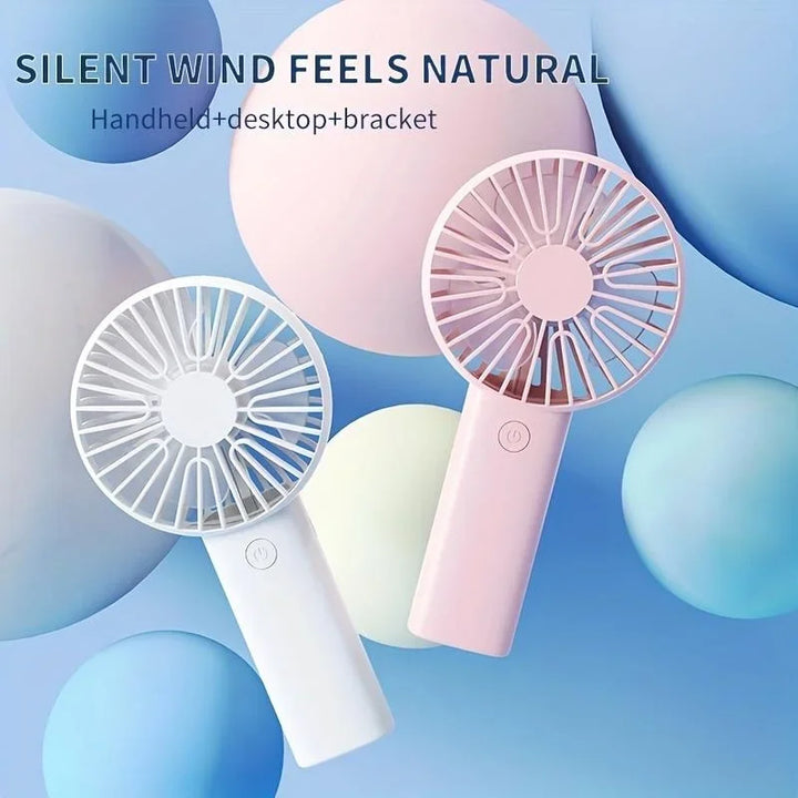 Handheld Fan Rechargeable Portable Mini USB Fan 3 Speed Mini Fan with Phone Holder Rechargeable fan Table fan Fan portable Fan