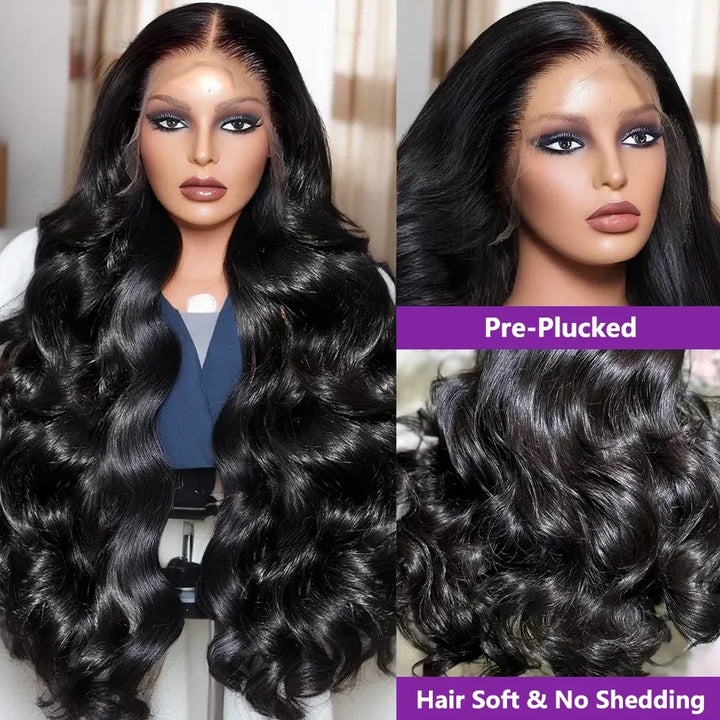 Chocolate Body Wave Lace Front Wig – 30–40” HD Lace, 220% Density