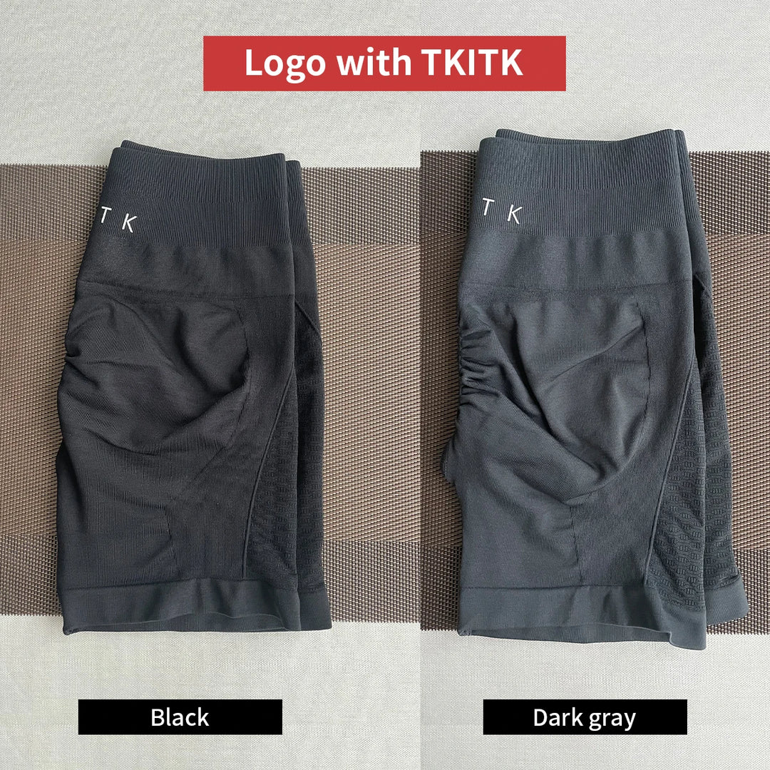 2-Piece TKITK Amplify Contour Seamless Workout Shorts – Women’s Soft Biker & Yoga Set