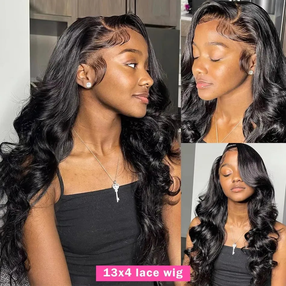 Sculpted Body Wave HD Lace Wig – 30–40” Brazilian Human Hair, 200–250% Density