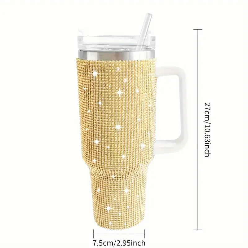 GlamHydrate 40oz Luxe Studded Tumbler