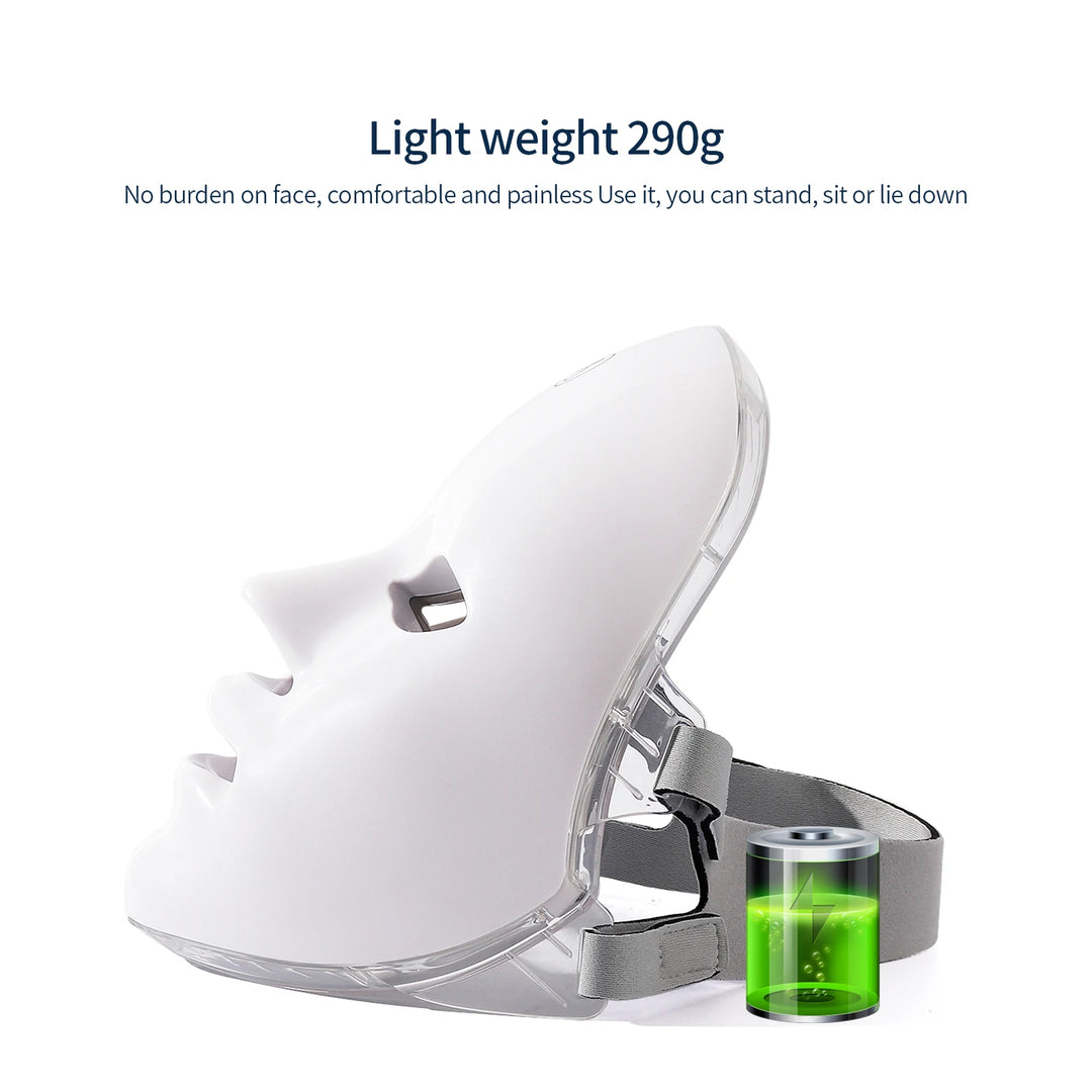 LumaGlow 7-Color LED Facial Therapy Mask
