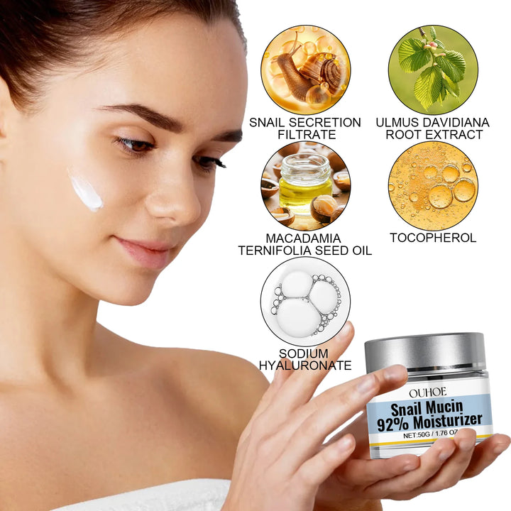EmpowerEase Snail Mucin Repair Cream – Hydrate, Brighten & Renew