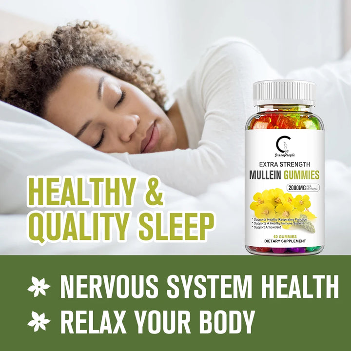 EmpowerEase Mullein Leaf Gummies – Extra Strength Lung Cleanse & Respiratory Support