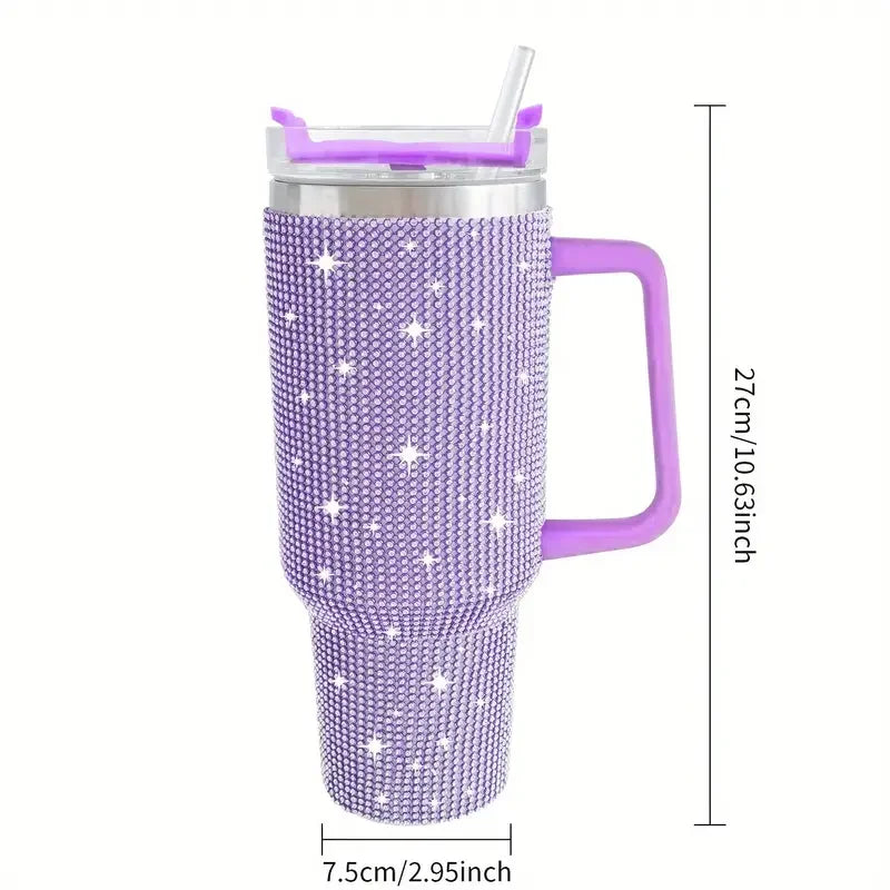 GlamHydrate 40oz Luxe Studded Tumbler