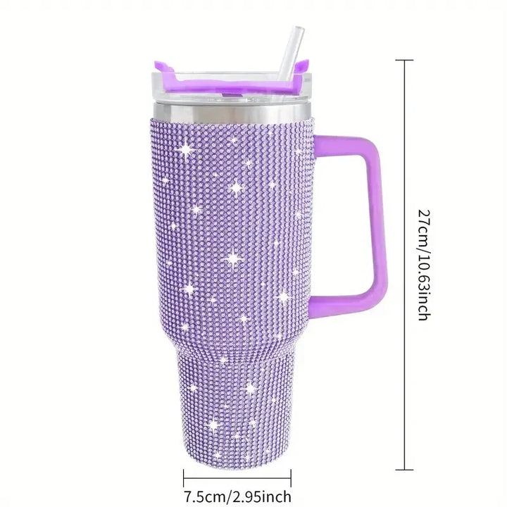 GlamHydrate 40oz Luxe Studded Tumbler