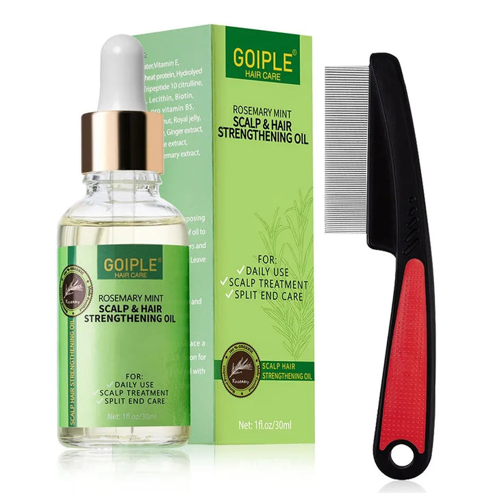 Goiple Rosemary Mint Hair Growth Serum – Essential Oil Treatment for Dry, Damaged & Thinning Hair