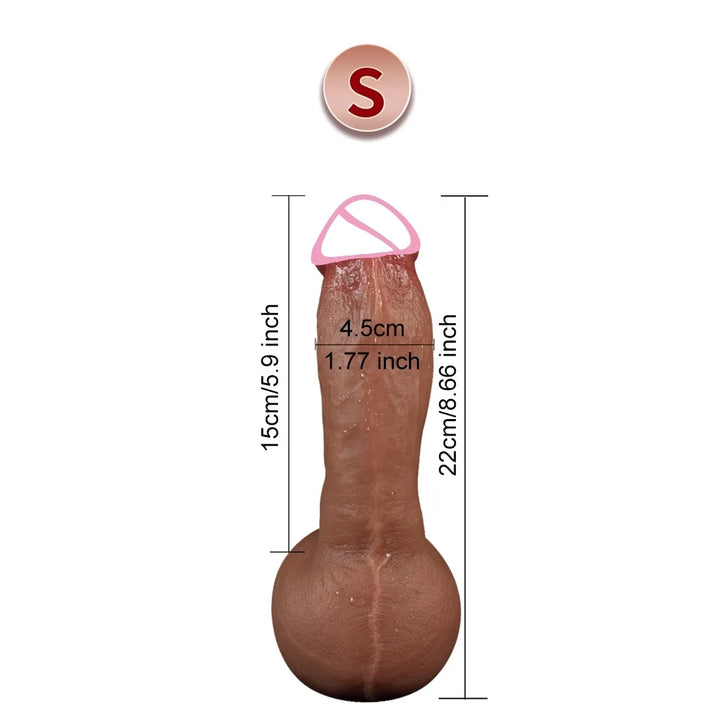 Pas Cu Pas Realistic Silicone Dildo – Soft, Lifelike Penis with Suction Cup for Hands-Free Pleasure
