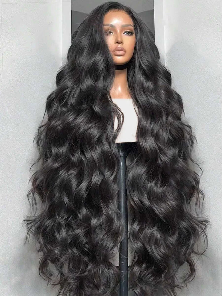 Velvet Body Wave Lace Front Wig – 30–40” HD Lace, 200% Density, Brazilian Hair