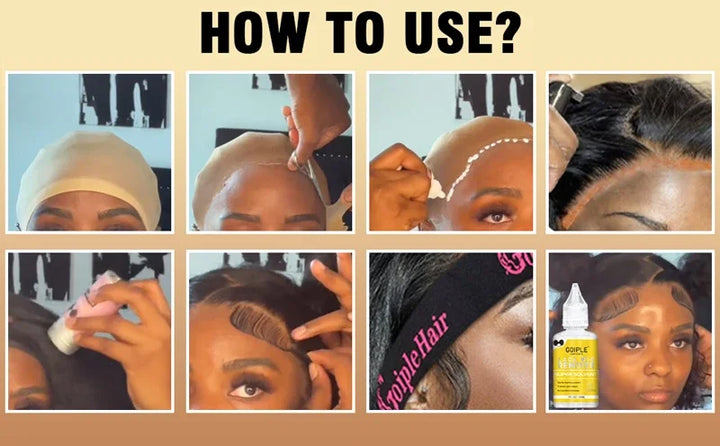 Ultimate Lace Melt Wig Styling Kit – Waterproof Adhesive, Tint Mousse & Edge Control Set