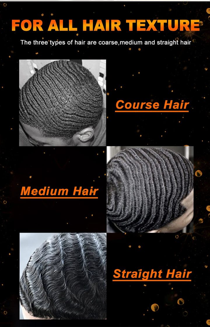 Biotin WaveControl Pomade – Strong Hold 360° Styling Cream for Men with Brush