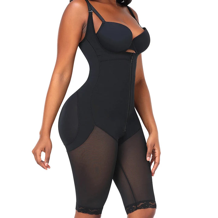 Fajas High Compression Shapewear Bodysuit for Women – Tummy Control & Thigh Slimming