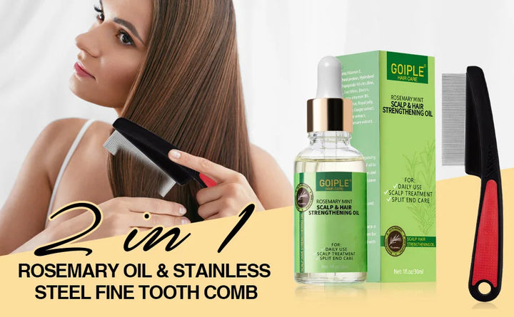 Goiple Rosemary Mint Hair Growth Serum – Essential Oil Treatment for Dry, Damaged & Thinning Hair