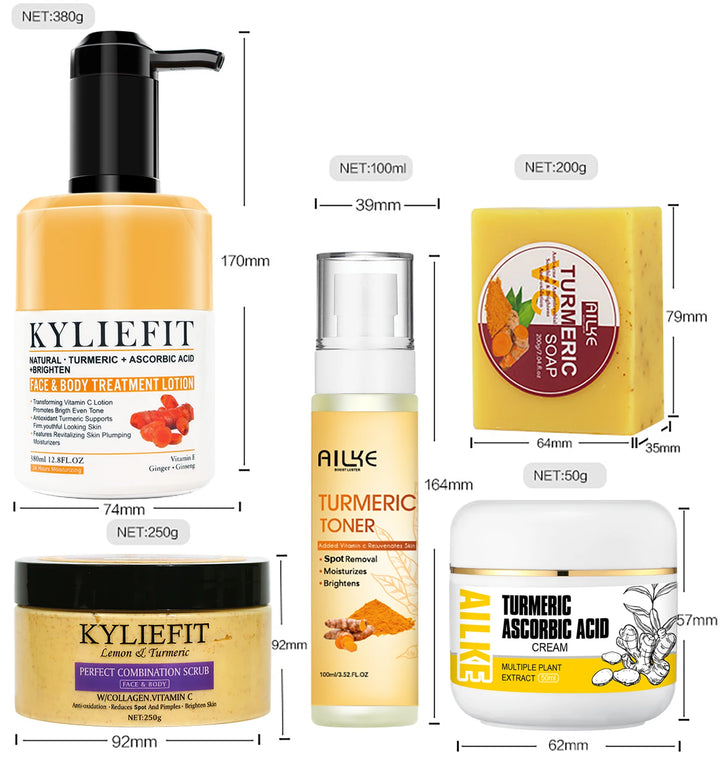 Radiance Ritual Turmeric Skincare Set – Brighten, Clear & Glow Naturally