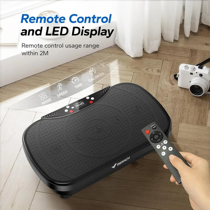 EmpowerVibe Luxe Vibration Plate with Bluetooth & LED Display