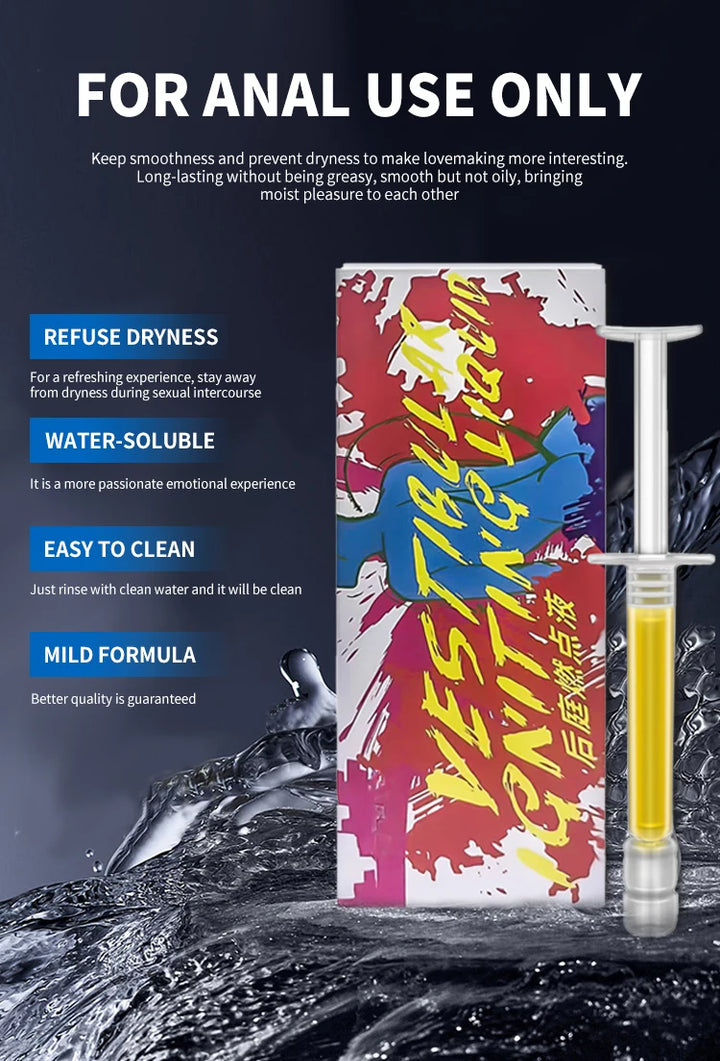 Anal Pleasure Gel – Water-Based Lubricant for Comfort & Enhanced Intimacy (3-Pack)