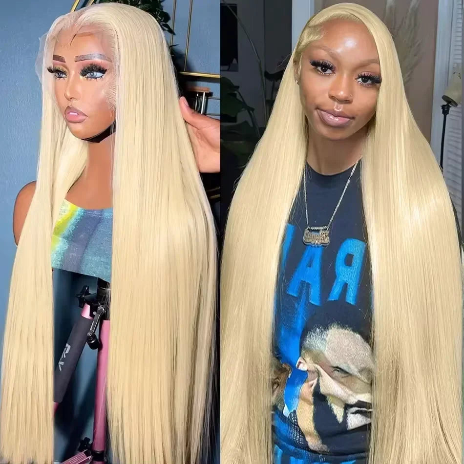 Luxe Power Length Wig – 613 Honey Blonde HD Lace Frontal (36–38")