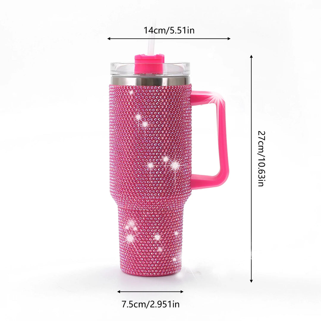 GlamHydrate 40oz Luxe Studded Tumbler
