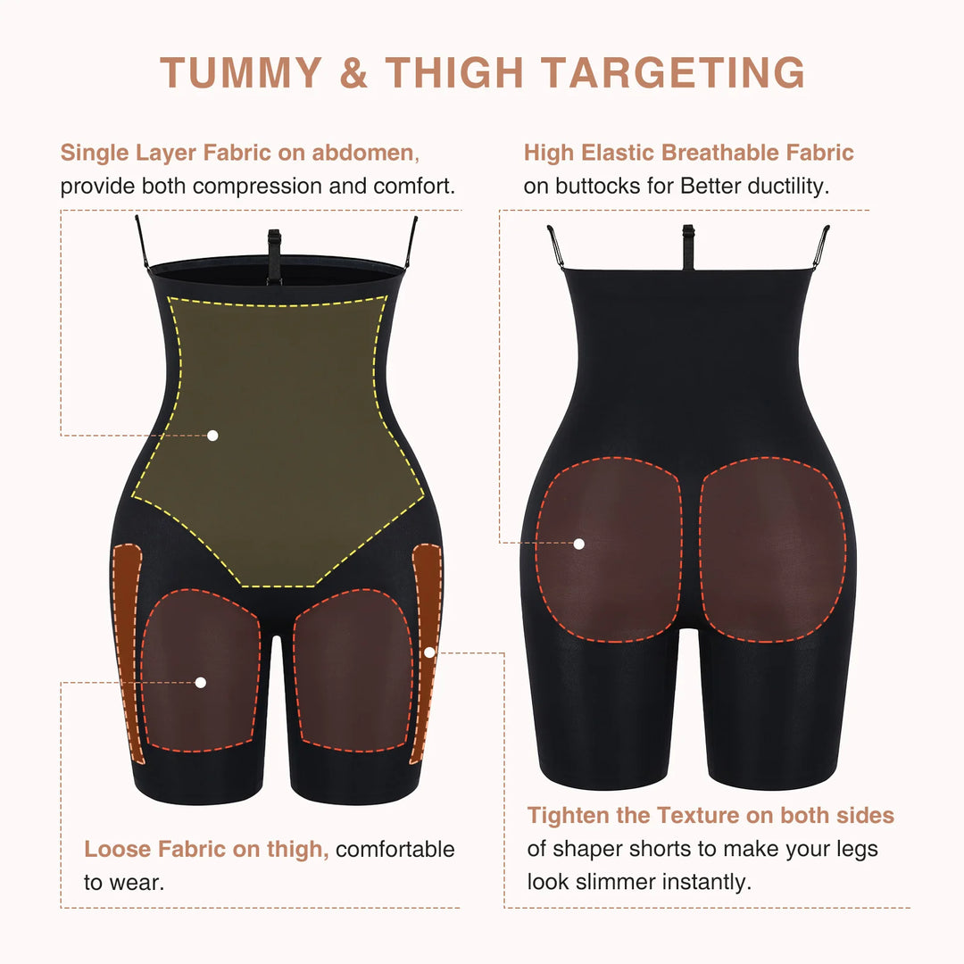 Seamless High-Waist Waist Trainer & Butt Lifter Shapewear – Tummy Control Slimming Panties