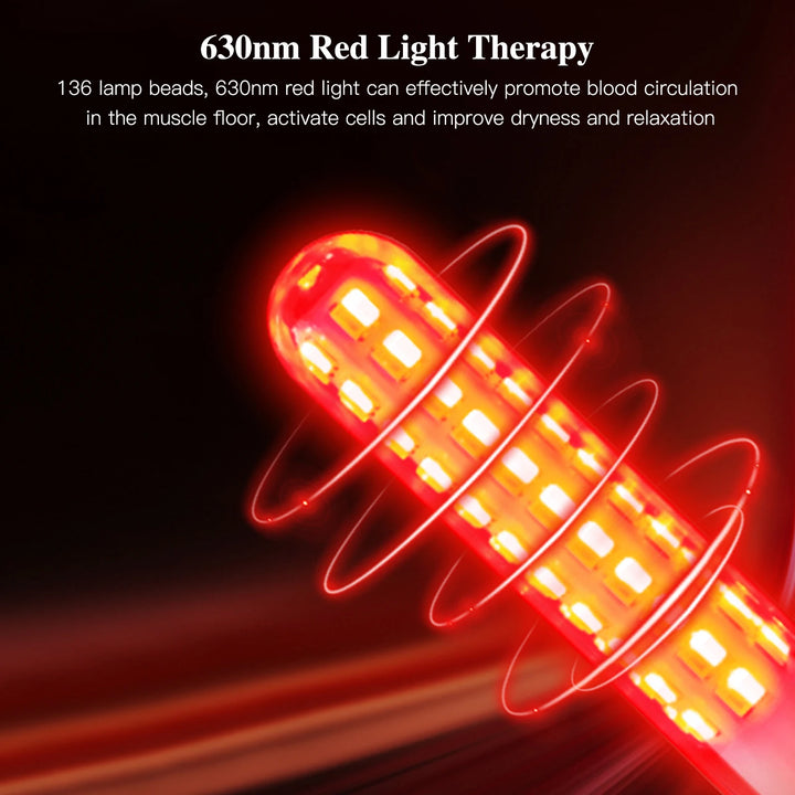 KTS Vaginal Vibrator – Wireless Vaginal Massager with Red Light Therapy | Vaginal Tightening, Vaginitis Relief & Pelvic Health Device