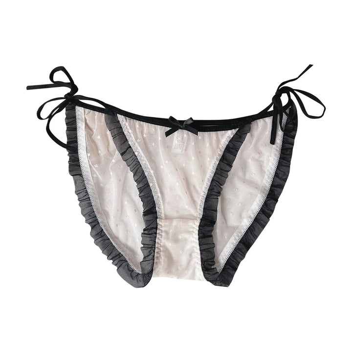 EmpowerEase Sweetheart Lace-Up Sheer Thong