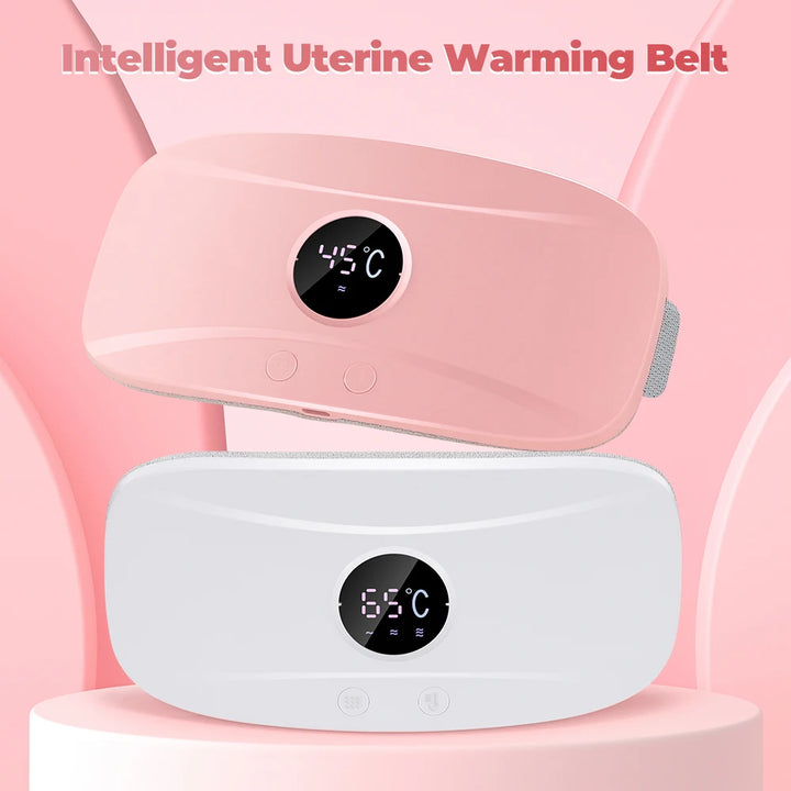 Portable Heating Pad – Menstrual Heating Massager Belt with Vibration & Adjustable Temperature, Period Relief Thermal Waist & Abdominal Warmer