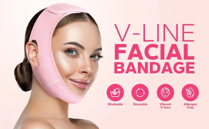 V-Line Face Shaping Strap – Double Chin Reducer & Skin Tightening Lifting Band