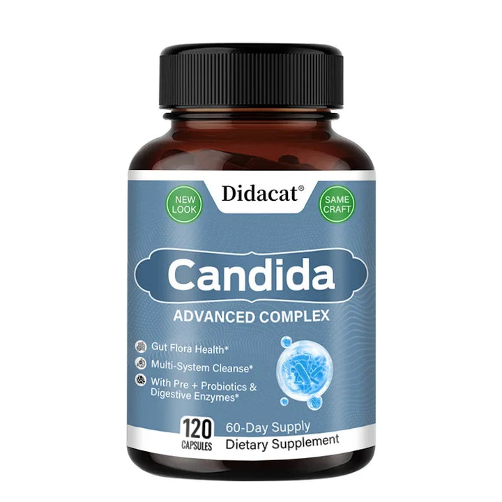 EmpowerEase Candida Advanced Complex – Digestive Detox & Gut Flora Balance with Probiotics & Enzymes