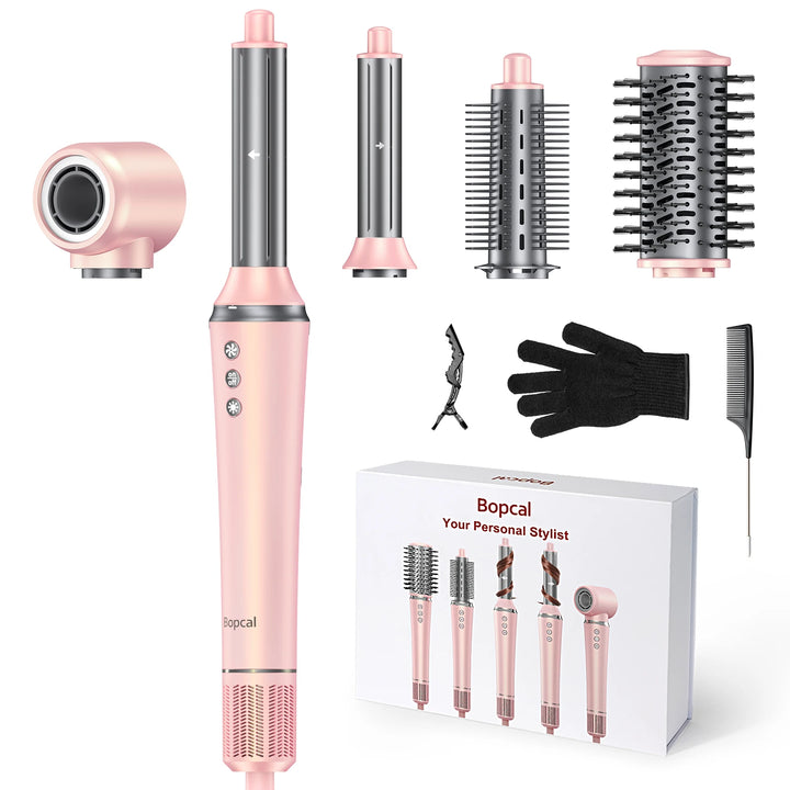 LuxeFlow 5-in-1 AirStyler Pro – Volumize, Curl, Straighten & Shine
