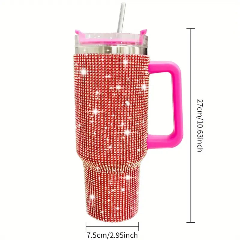 GlamHydrate 40oz Luxe Studded Tumbler