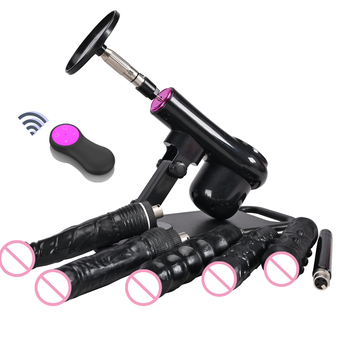 ROUGH BEAST A1 Wireless Sex Machine – Adjustable Thrusting Masturbation Pump with Remote Control & Multiple Attachments