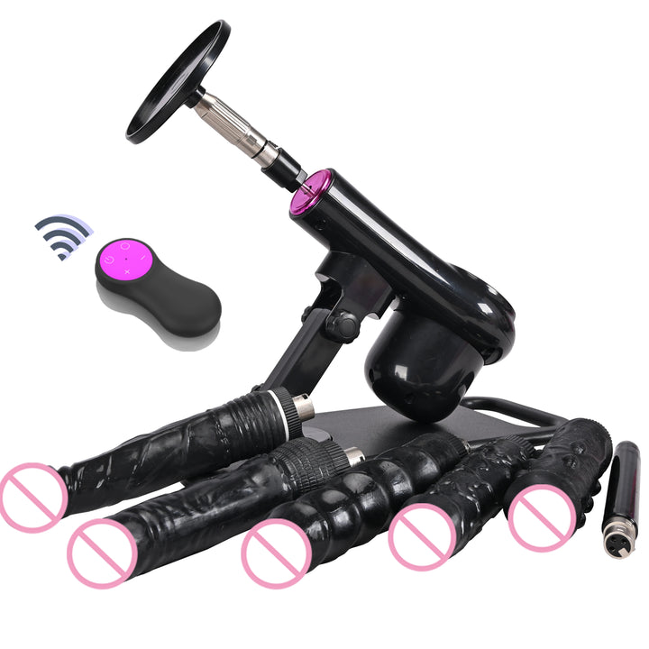 ROUGH BEAST A1 Wireless Sex Machine – Adjustable Thrusting Masturbation Pump with Remote Control & Multiple Attachments