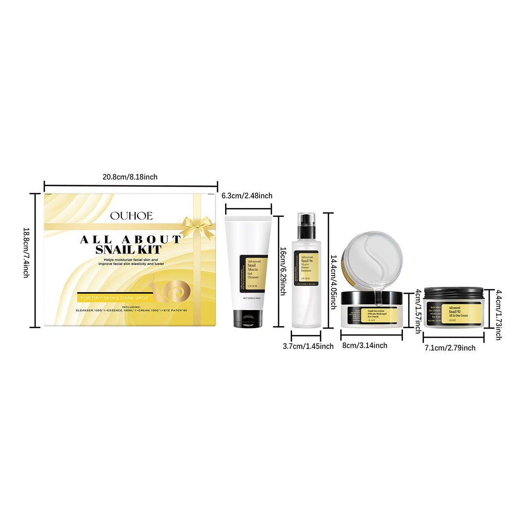Radiance Renewal Snail Mucin Skin Care Set – Hydrate, Repair & Glow