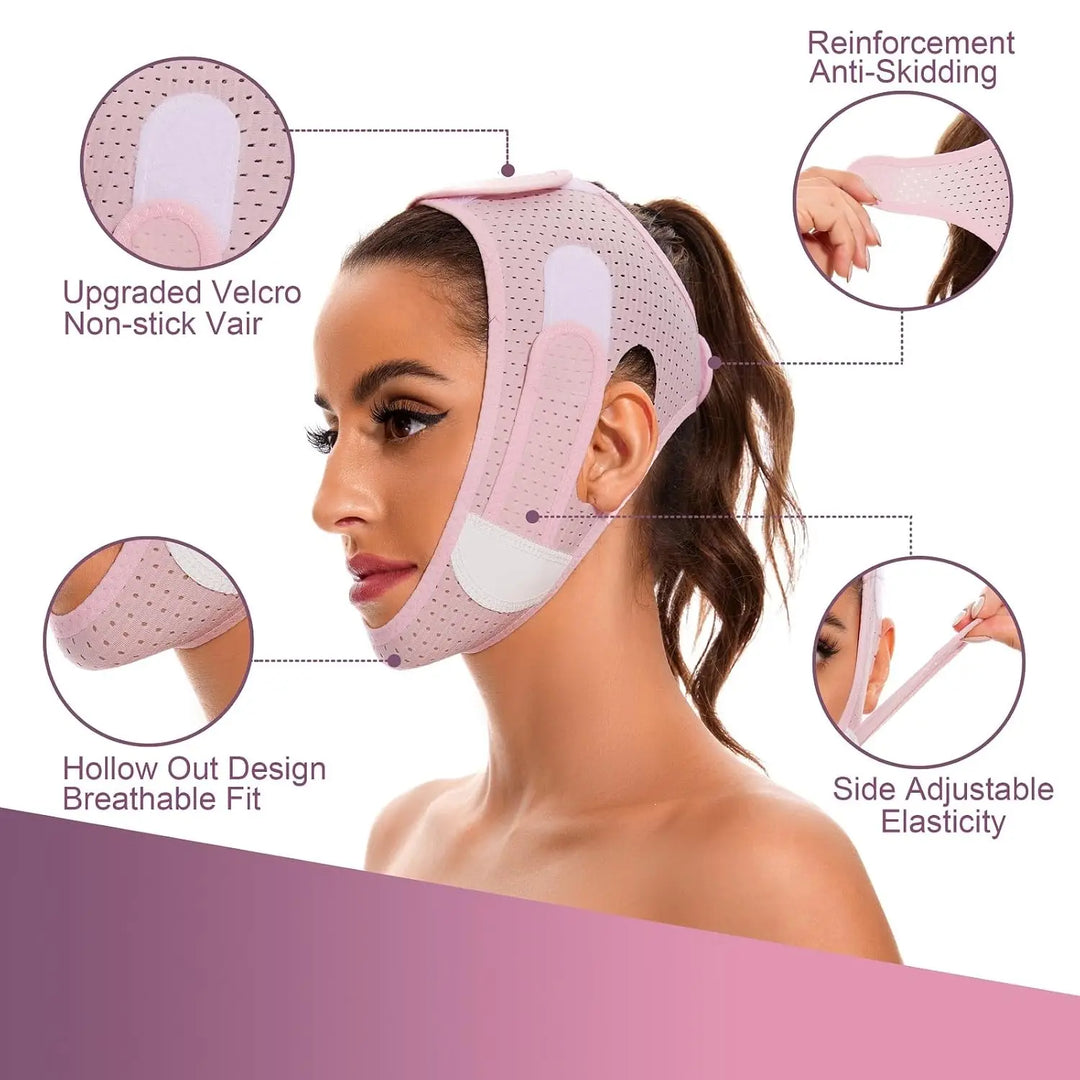 V-Luxe Sculpting Sleep Mask – Jawline Lifter & Chin Slimmer