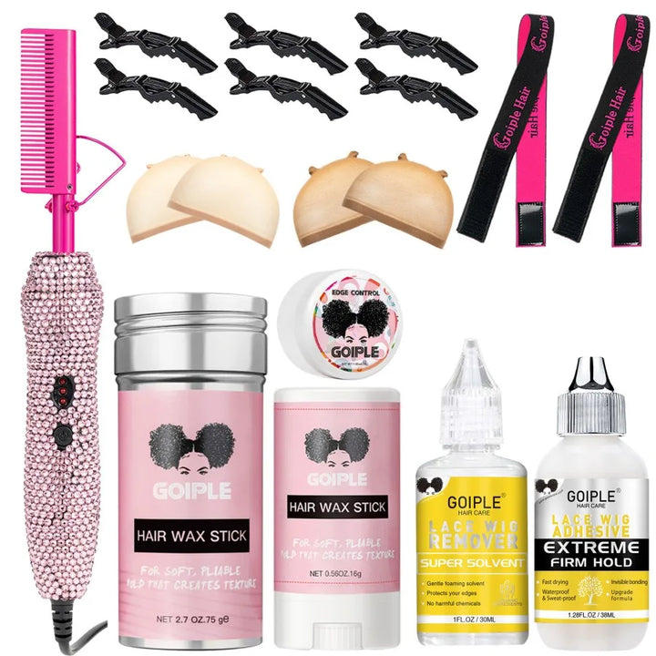 HeatSculpt Pro Electric Hot Comb – 2-in-1 Straightening & Curling Brush