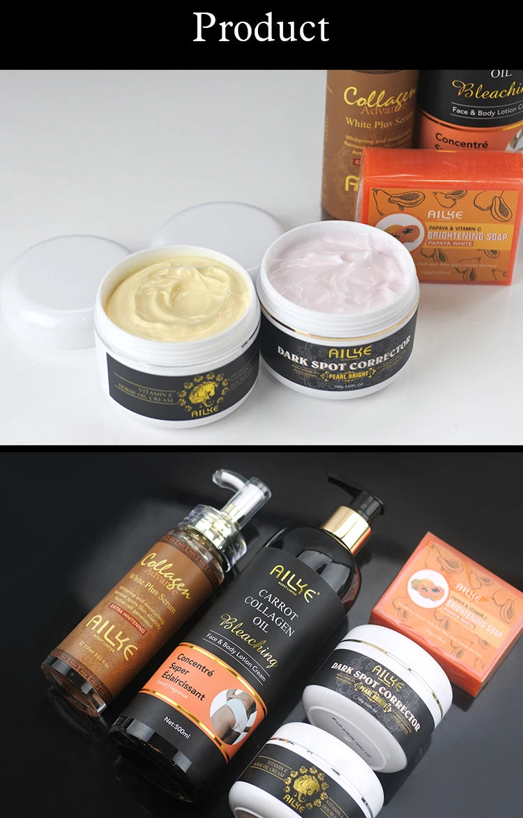AILKE Radiance Renewal Collagen Skincare Set – Brighten, Hydrate & Even Tone