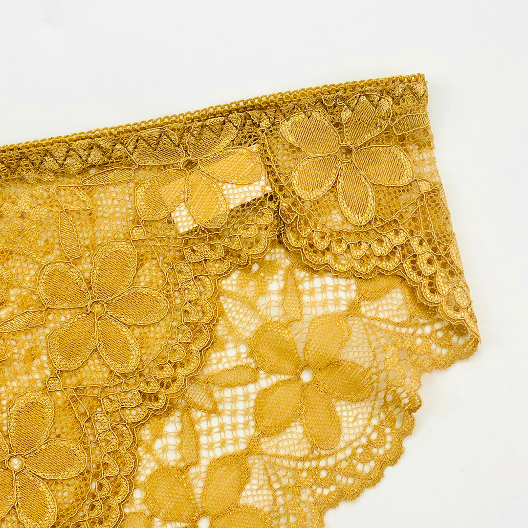 Sexy Lace Breathable Panties – Soft Transparent Mid-Rise Briefs for Women
