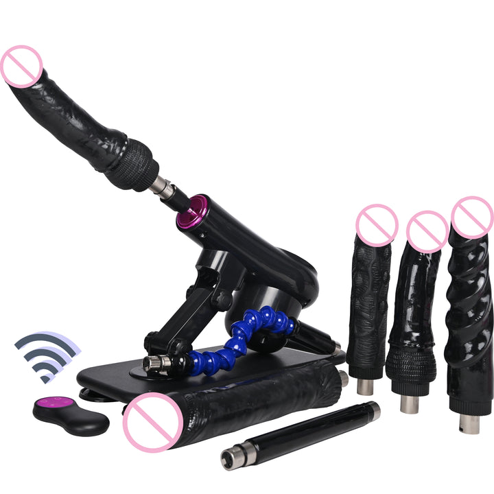 ROUGH BEAST A1 Wireless Sex Machine – Adjustable Thrusting Masturbation Pump with Remote Control & Multiple Attachments