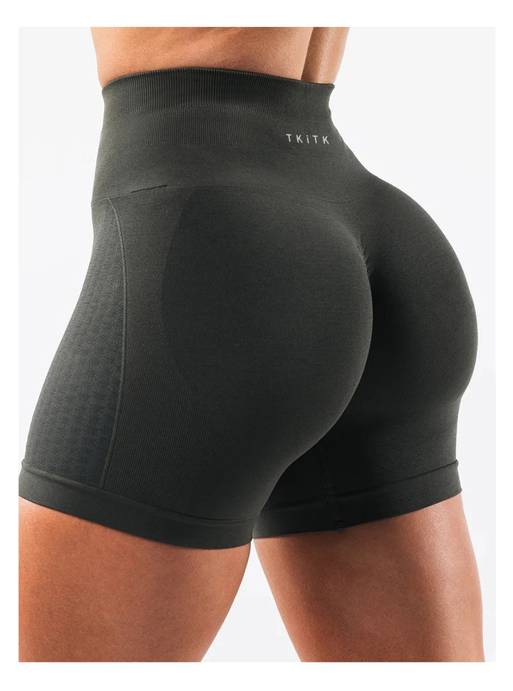 2-Piece TKITK Amplify Contour Seamless Workout Shorts – Women’s Soft Biker & Yoga Set