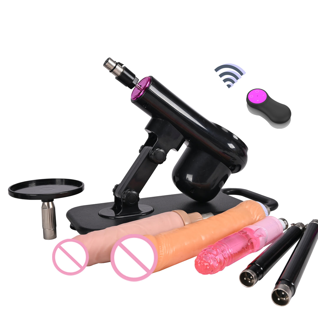 ROUGH BEAST A1 Wireless Sex Machine – Adjustable Thrusting Masturbation Pump with Remote Control & Multiple Attachments