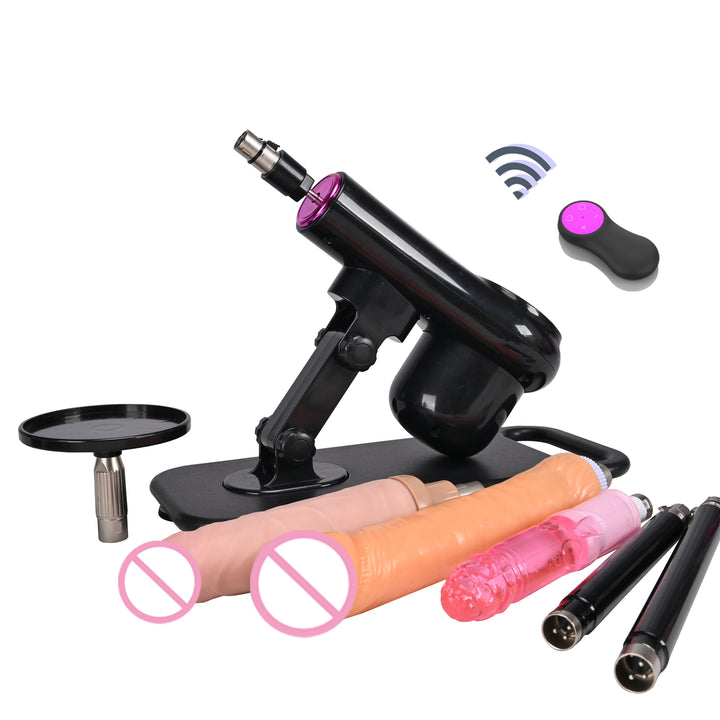 ROUGH BEAST A1 Wireless Sex Machine – Adjustable Thrusting Masturbation Pump with Remote Control & Multiple Attachments