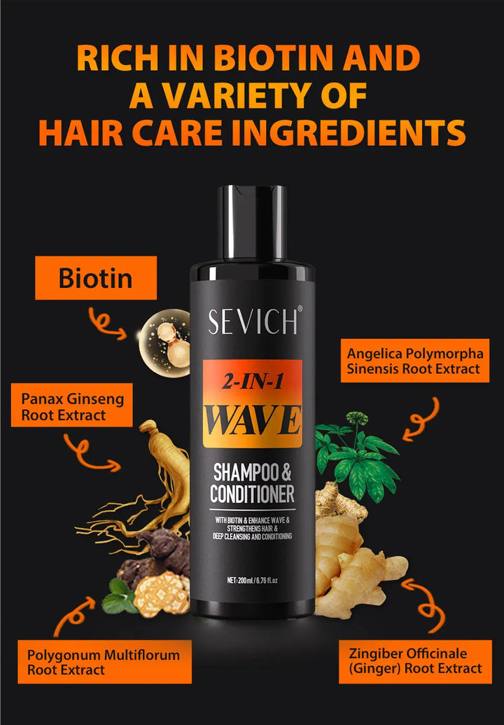 Biotin WaveControl Pomade – Strong Hold 360° Styling Cream for Men with Brush